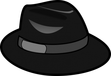 fekete kalap